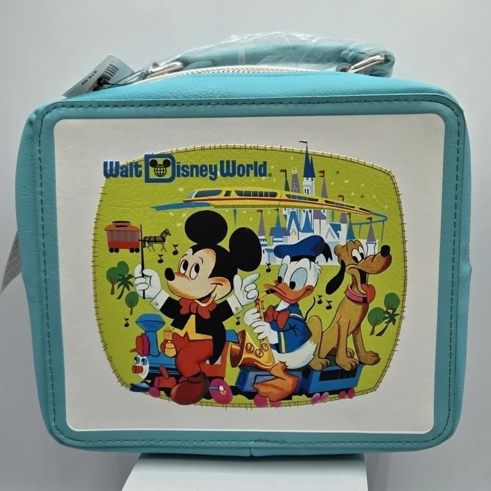 Loungefly Disney Parks 50th Anniversary Vault Collection Lunchbox Crossbody Bag